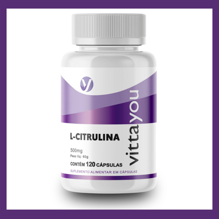 L-Citrulina 500mg  Cápsulas de Alta Qualidade par
