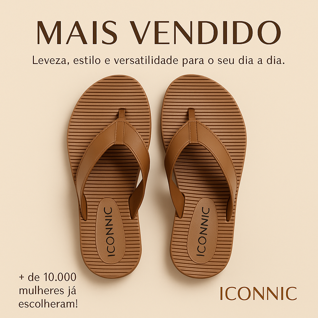 Chinelo Ortopédico Anatômico Feminino | Super Leve e Casual | Tendência 2025 | Envio Rápido