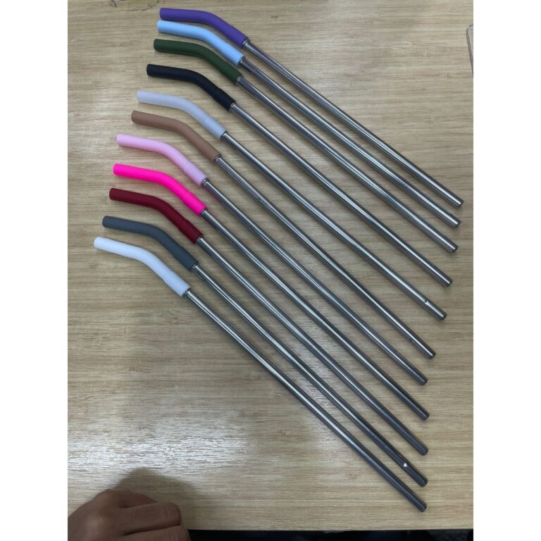 Canudo inox com bico silicone para copo Quencher 4