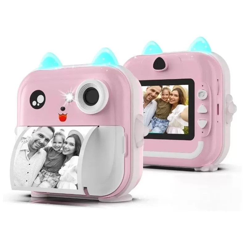 Câmera Infantil com Impressão de Fotos,Mini Camera Digital Instantânea,menino/menina Brinquedo