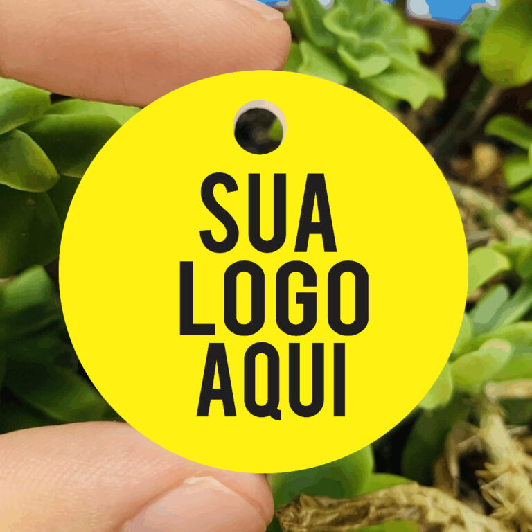 49 Tags personalizadas para produtos com furo 4cm 