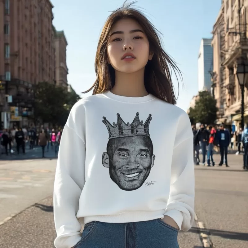 Moletom Careca Jogador Basquete Lenda Americano Blusa de Frio Homenagem Masculino Los Angeles Femini