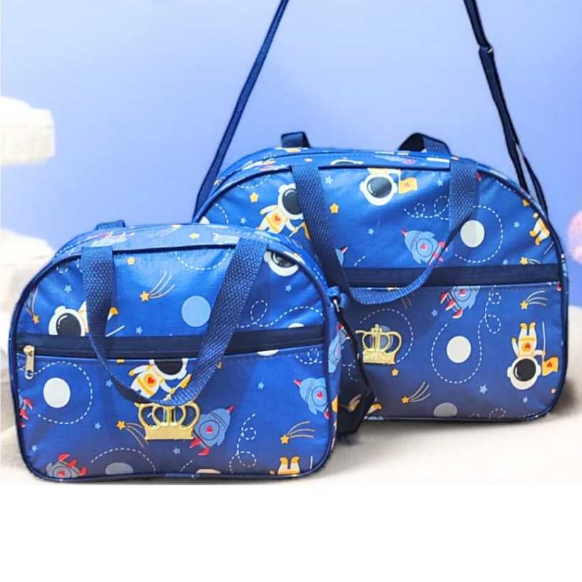 Kit Bolsa Mala Maternidade Menino Mala de Mamãe Bebe Acompanha 2 peças