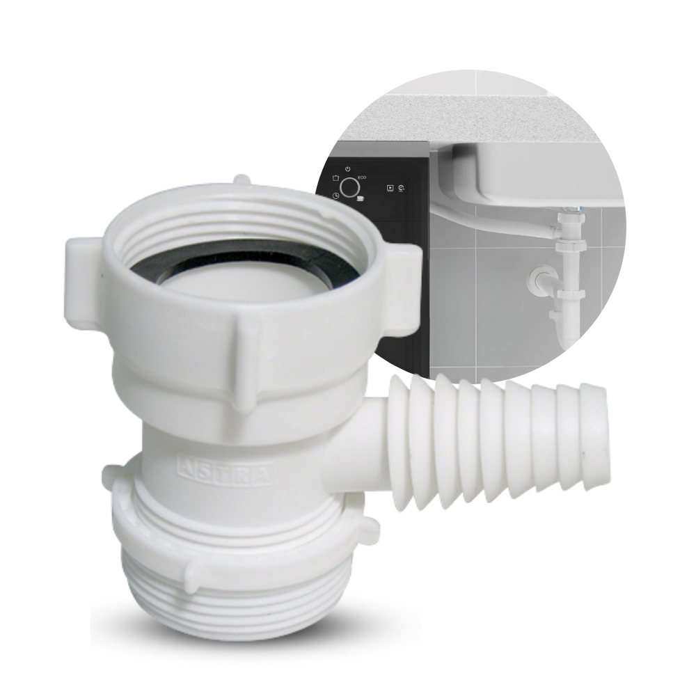 Adaptador Máquina Lavar Louças Astra Torneira Mangueira Entrada Saída Água