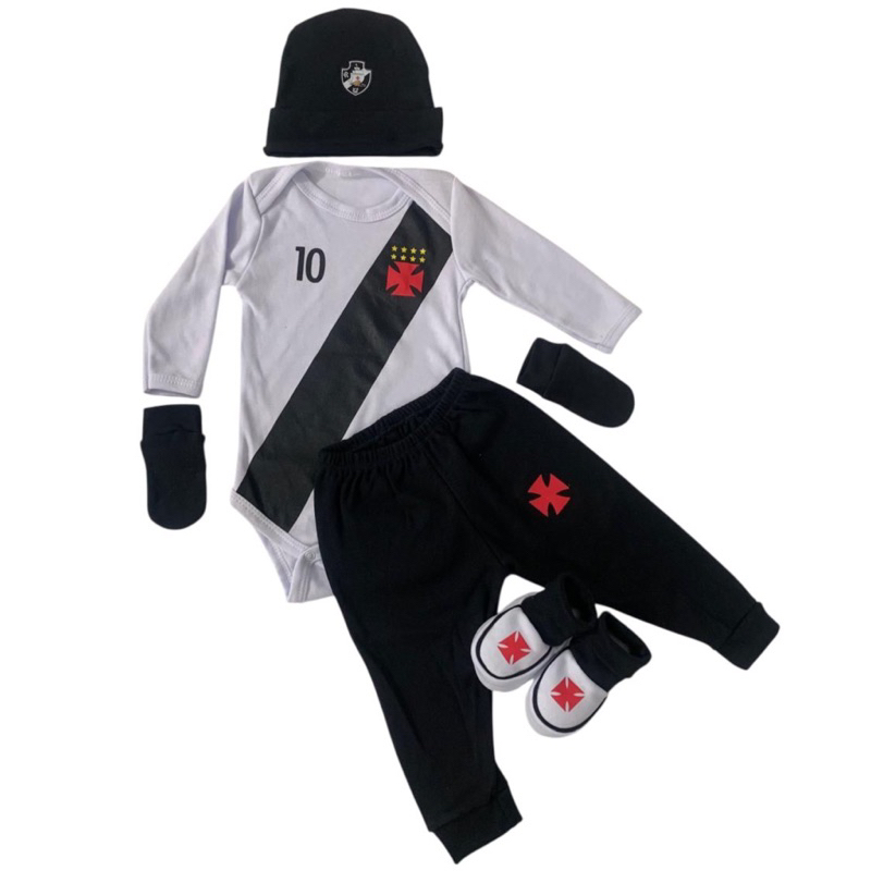 kit 5 peças time bebê,inverno torcedor, temáticos e temas