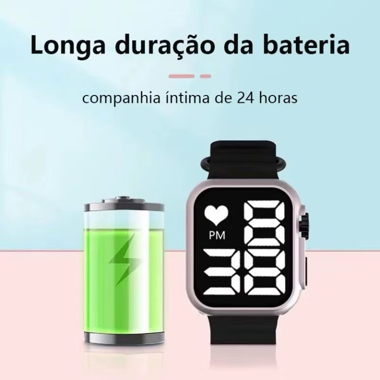 Relógio Esporte Led digital à prova dagua unisse