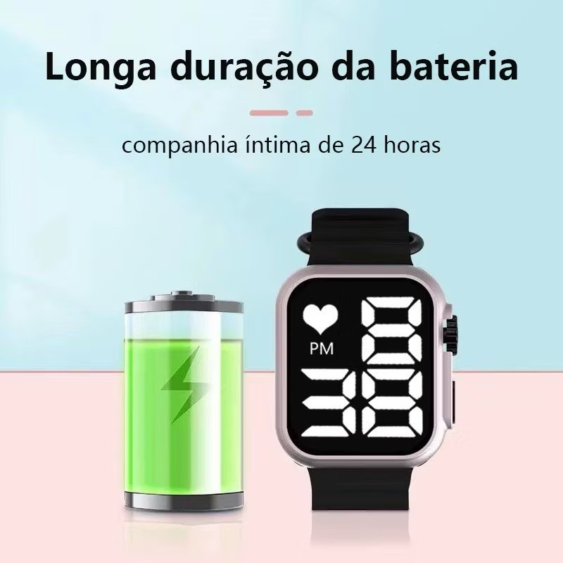 Relógio Esporte Led digital à prova dagua unissex