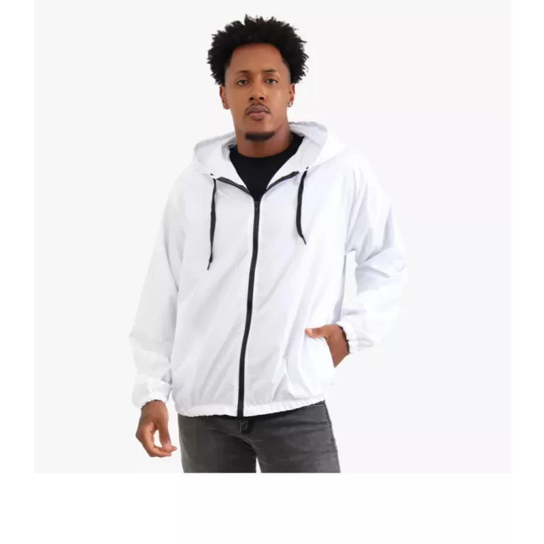 BLUSA JAQUETA CORTA VENTO MASCULINA COM ZIPER OFER