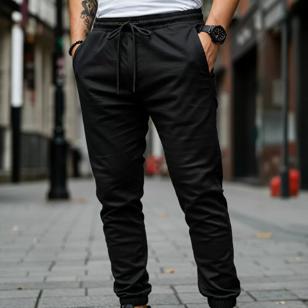 Calça Moletom Lisa Algodão Streetwear Premium Comfort