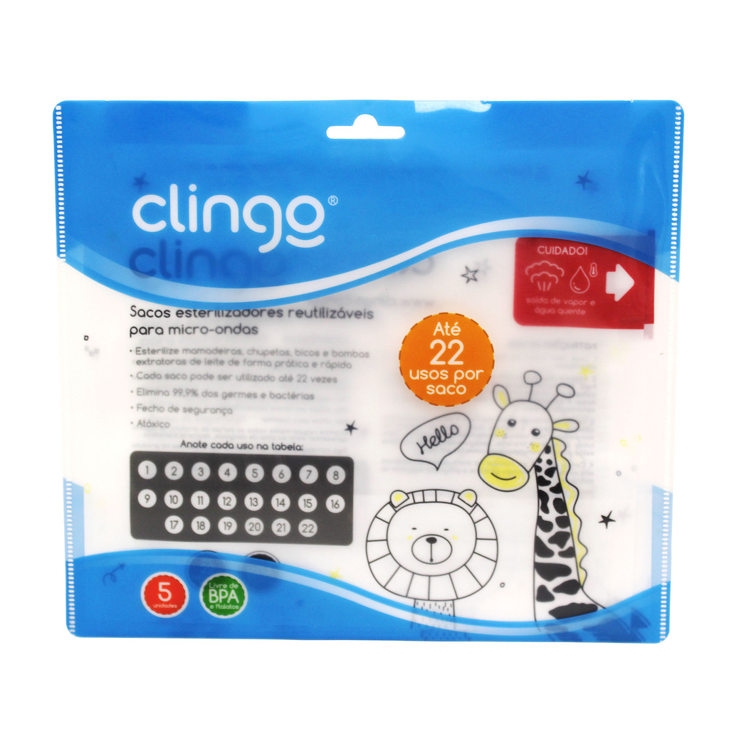 Saco Esterilizador para Micro-ondas Zoo BPA Free