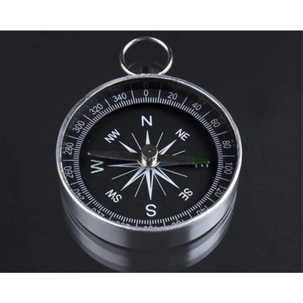 Bússola Metal Alta Precisão Original 40mm Portátil e Bolso