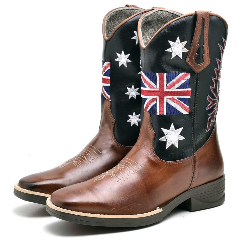 Bota Texana Bordada Masculina Inglaterra Promoçã