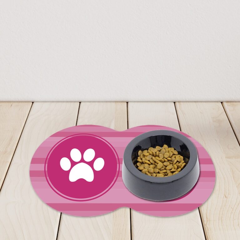 Tapete Pet Oval Comedouro para Cachorro e Gato Pat