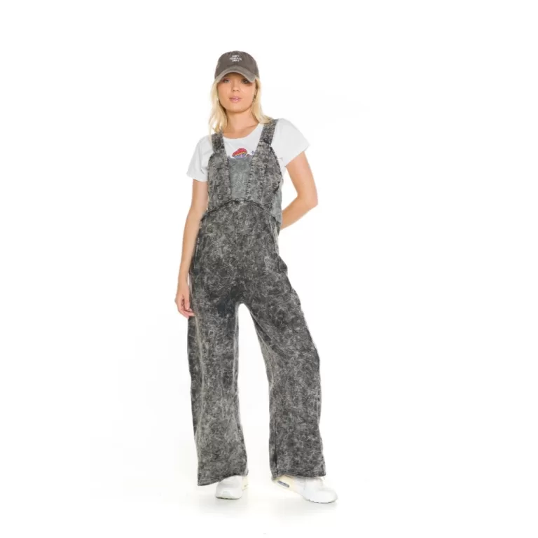 Macacão Promoção Jardineira Feminino de Malha S