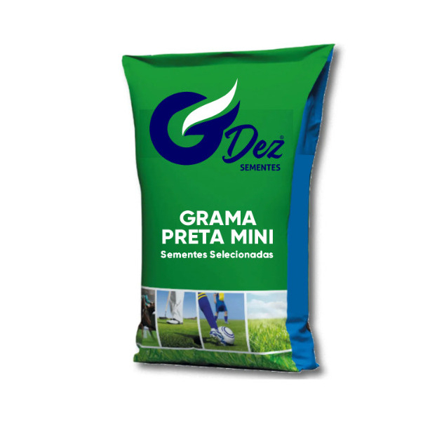 100g Sementes De Grama Preta Anã