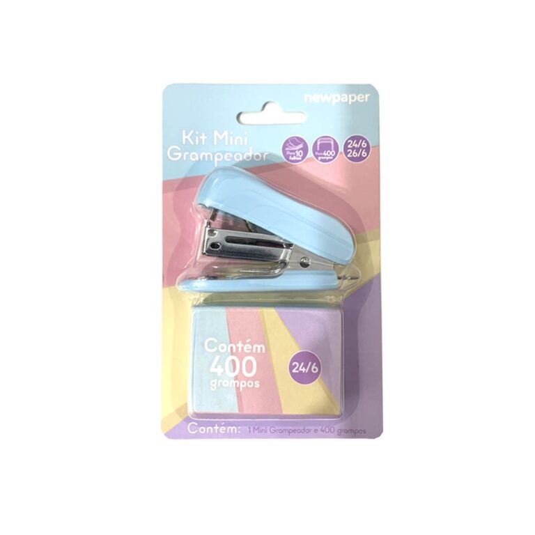 Mini Grampeador 26/6 + 400 Grampos