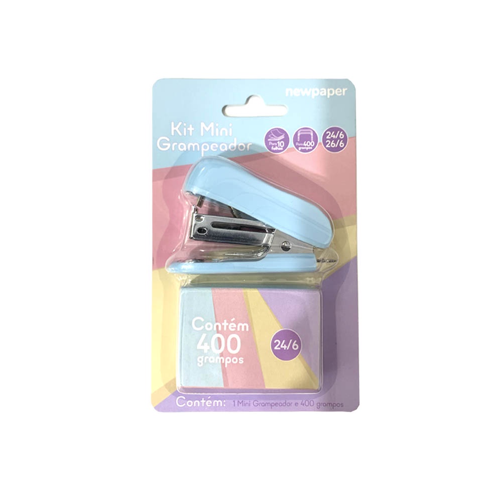 Mini Grampeador 26/6 + 400 Grampos