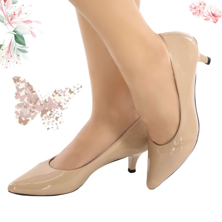 Scarpin Salto Fino Nude Baixo Amábile Shoes