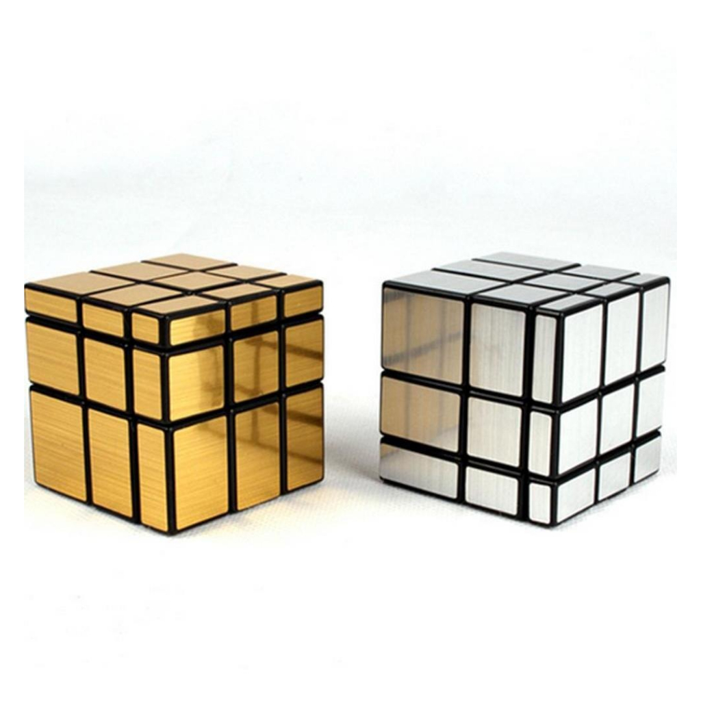 Cubo Magico Mirror Cube Blocks Infinito Espelhado Metálico 3X3 4X4 5X5 Prata Dourado Lubrificado Pro