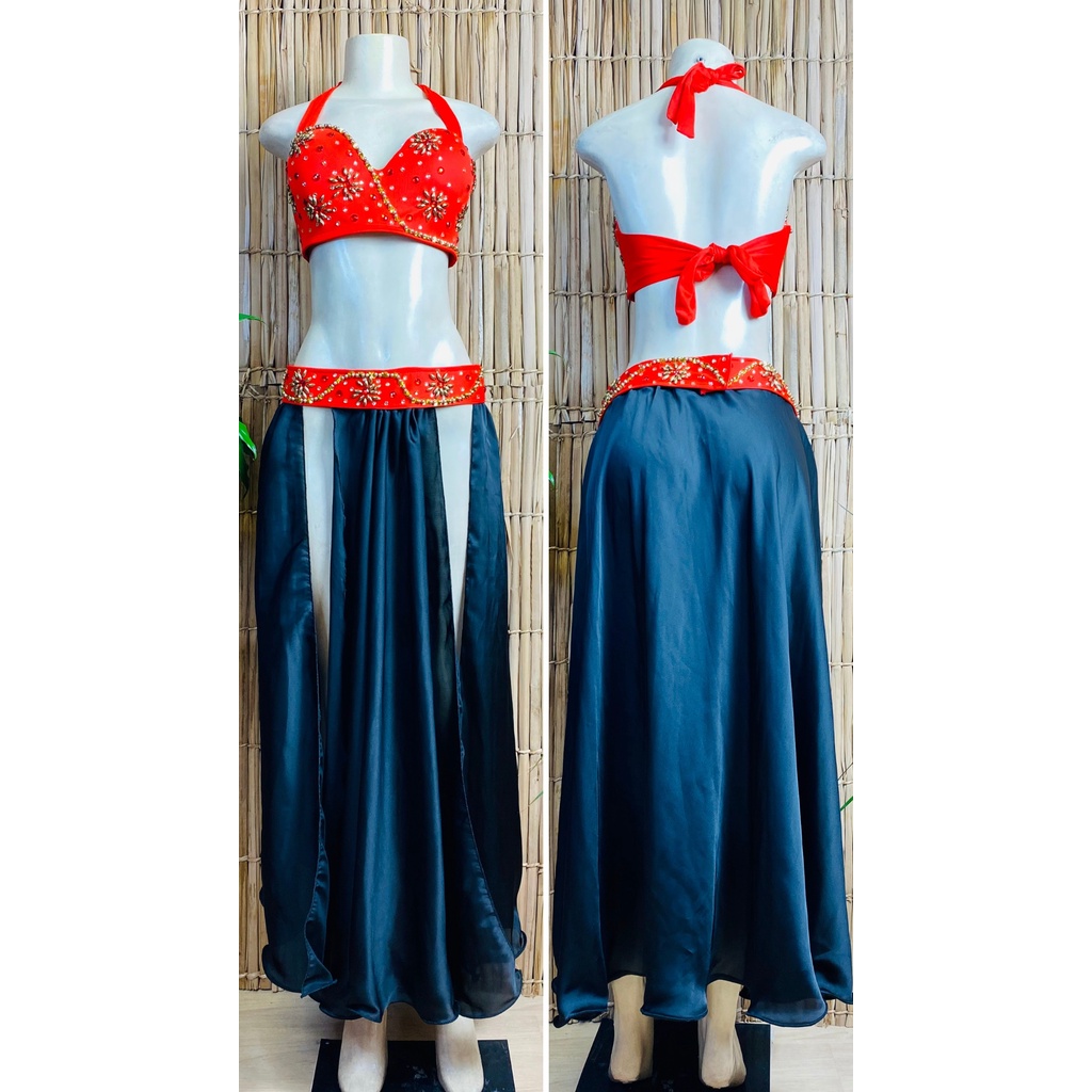 [Liquidação] Dança do Ventre Traje  Bordado Completo – Pronta Entrega – TPCL-537