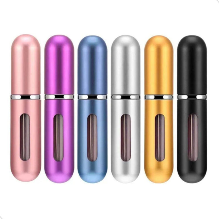 kit Porta Perfume Recarregável 5ml Spray Frascos 