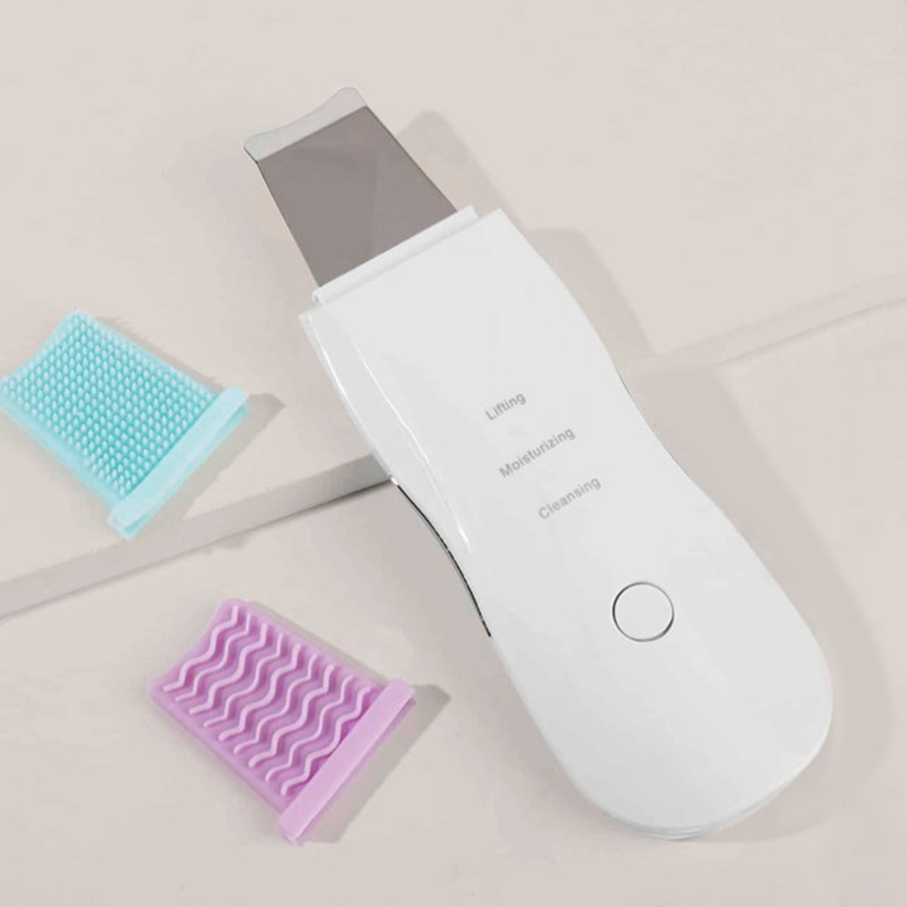 Aparelho de Peeling Esfoliante Ultrassônico Limpeza Facial Profunda Remoção de Cravos Antirrugas Son