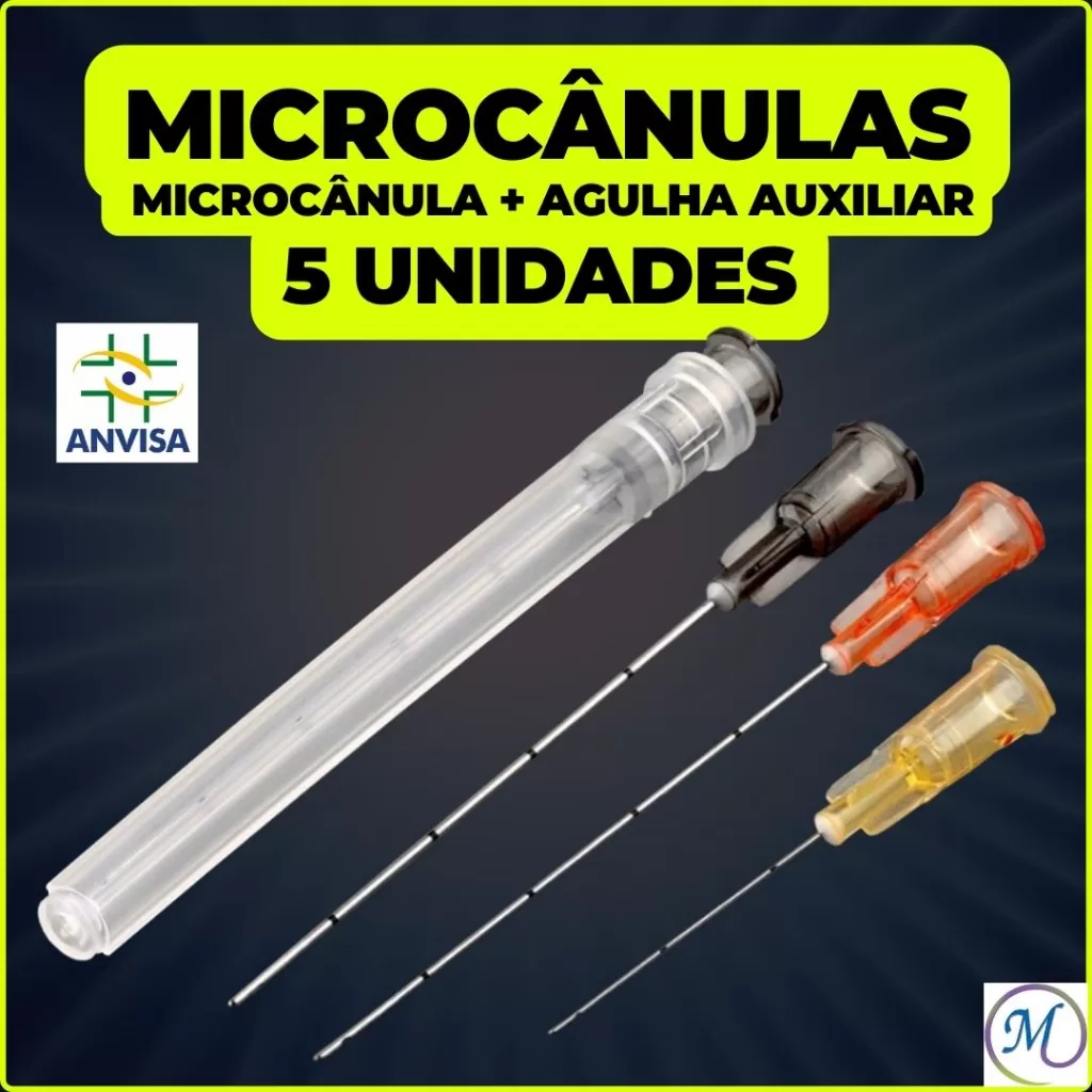 Microcânula Preenchimento C/agulha Aux. 5 Unidades – Uniqmed