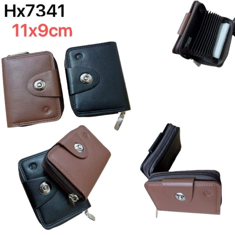 Carteira Masculina Pequena Porta Cartões de Couro Sintético 7341