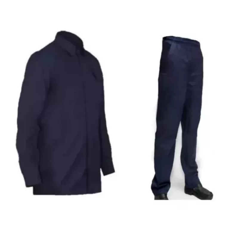 Conjunto Calça E Camisa Brim Manga Longa