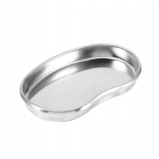 Bandeja curva de aço inox micropigmentação inst