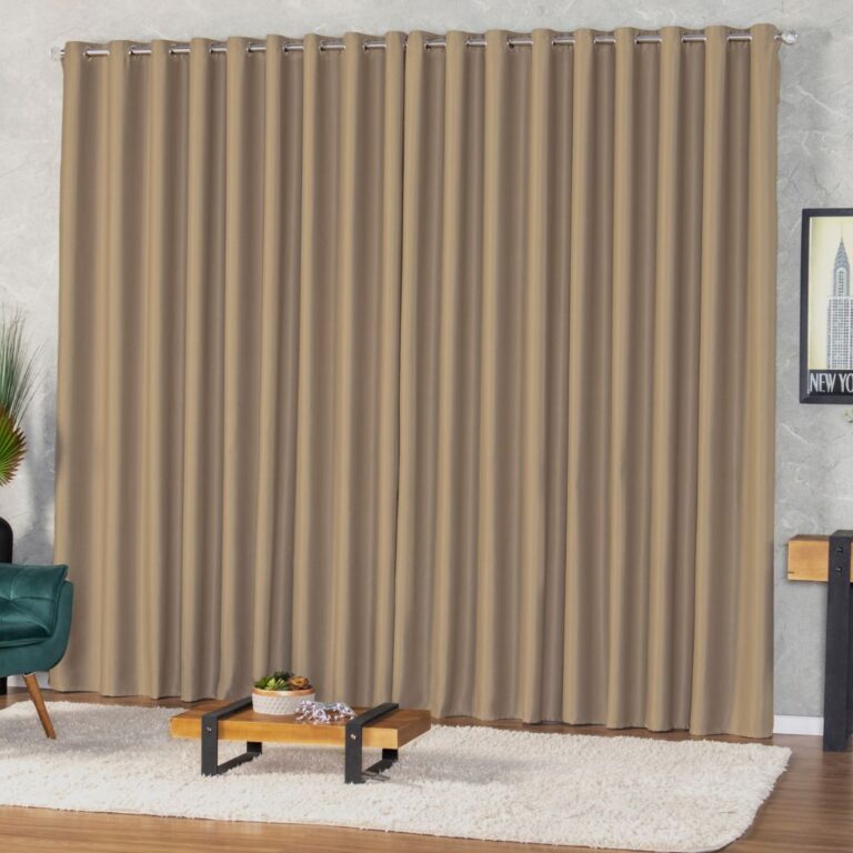 Cortina Para Sala e Quarto Blecaute Blackout Corta