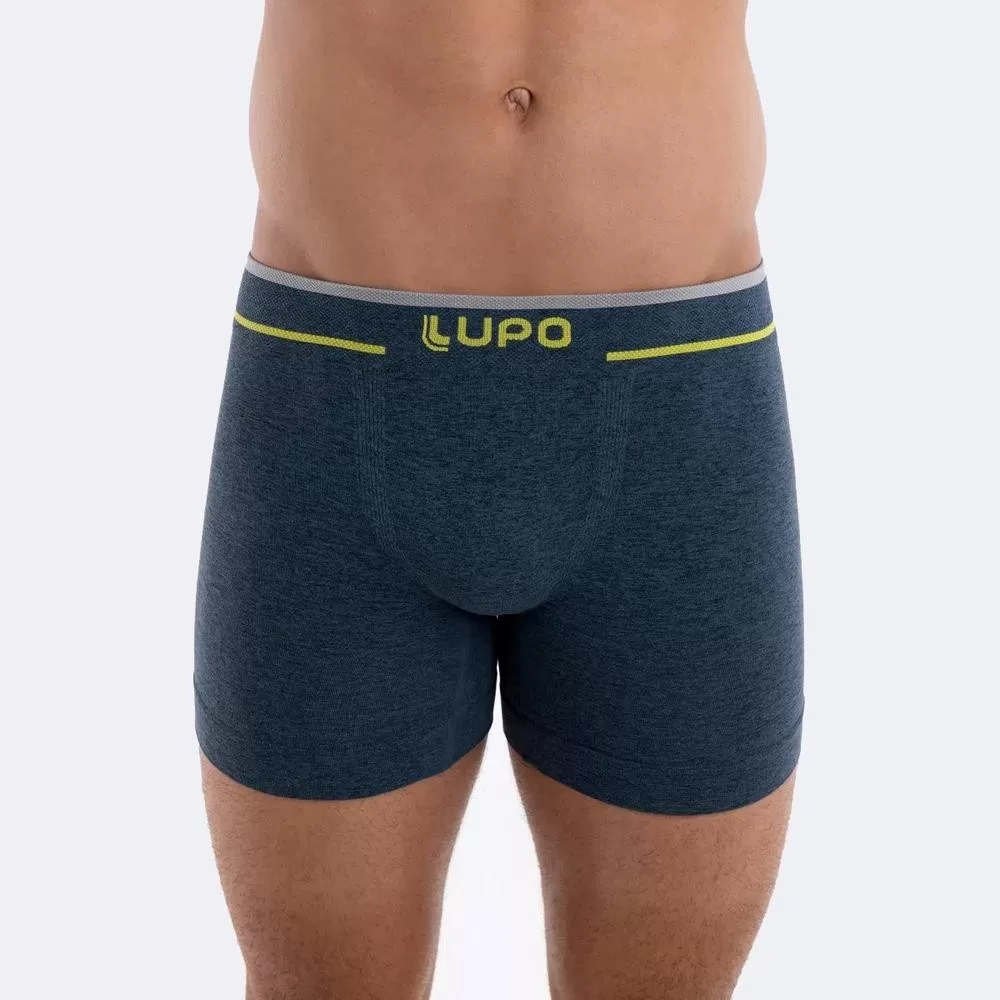Cueca Boxer Lupo Sem Costura – Azul