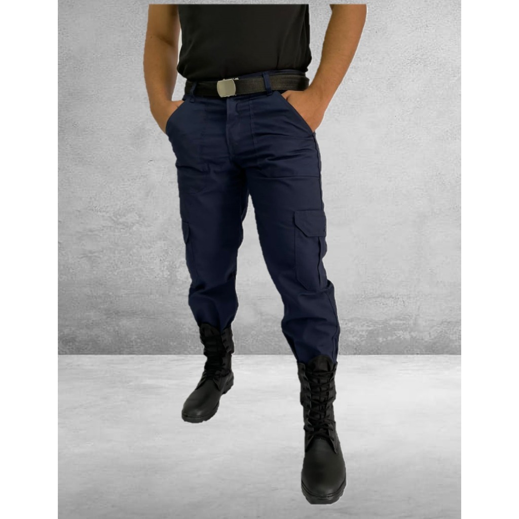 Calça cargo militar tecido Rip Stop