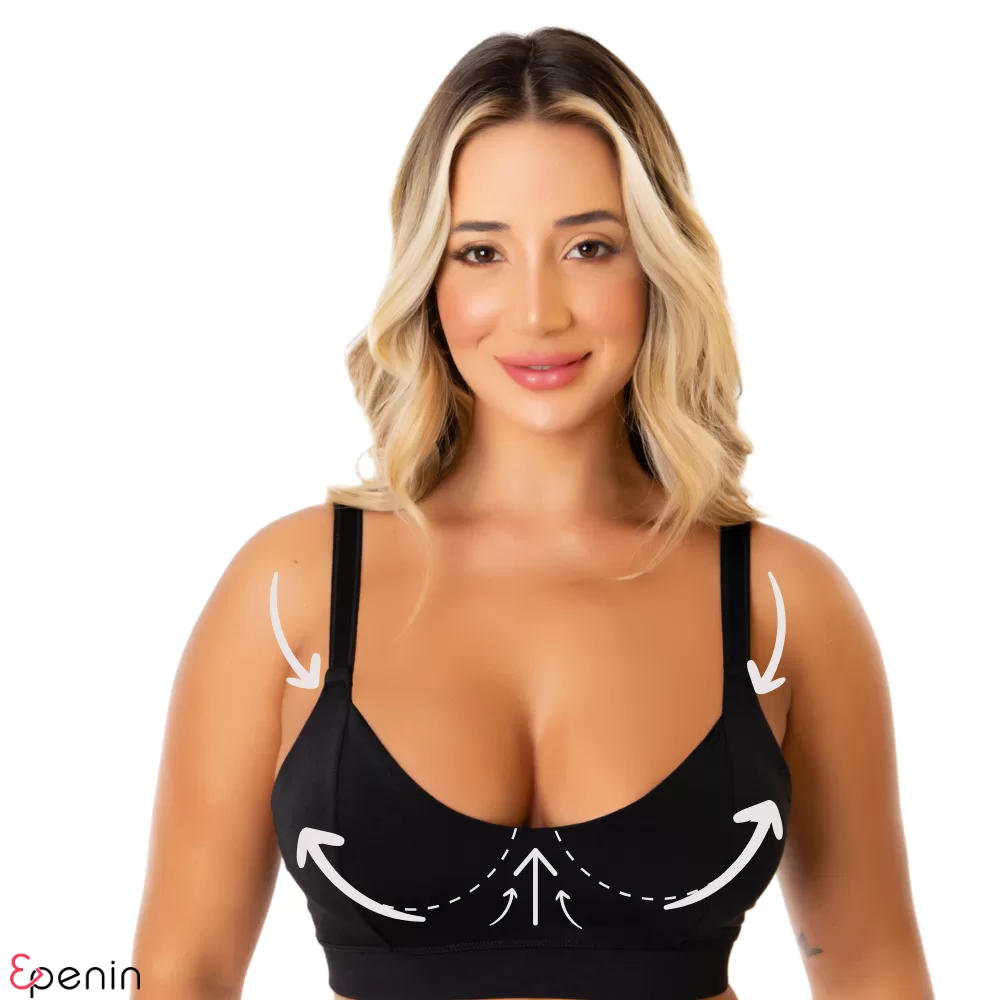 Kit 2 Sutiãs Reforçado Sem Bojo Soutien Confortável Alça Reforçada Sustentação lingerie Feminina Con