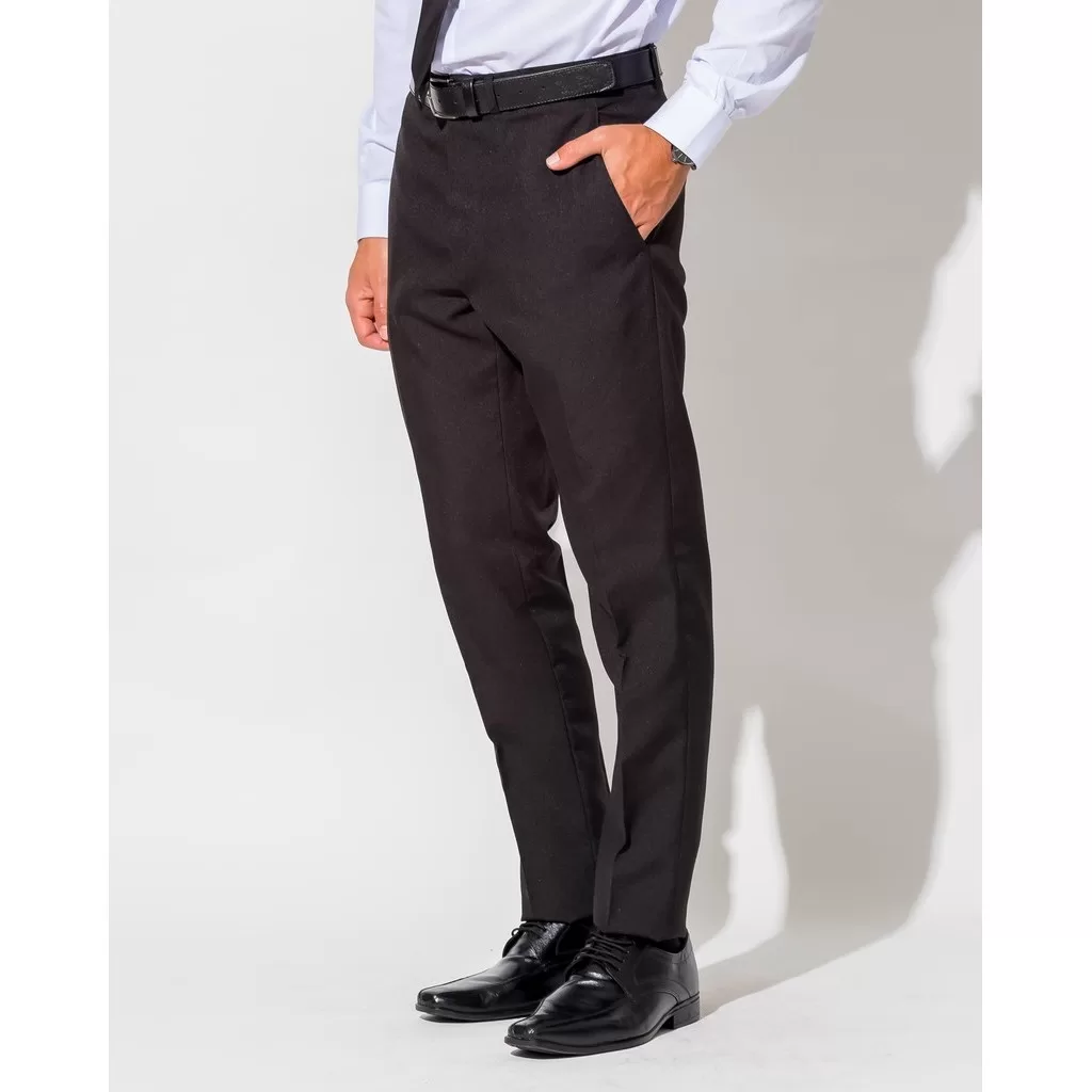 Calça Social Oxford Slim Preta