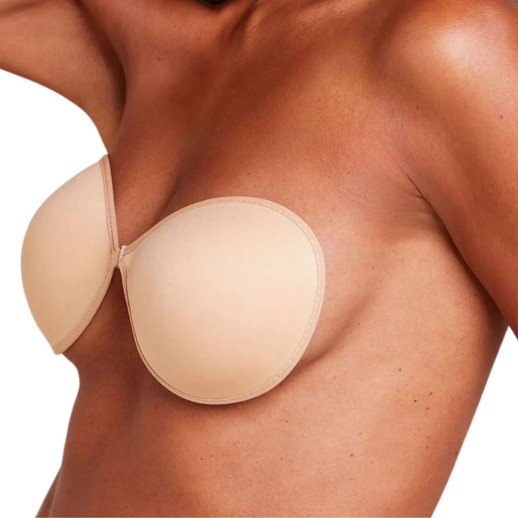 Sutia Hope Adesivo Sem Alça Silicone Aderente Invisivel Bojo Lingerie Levanta Seio Colante Feminino