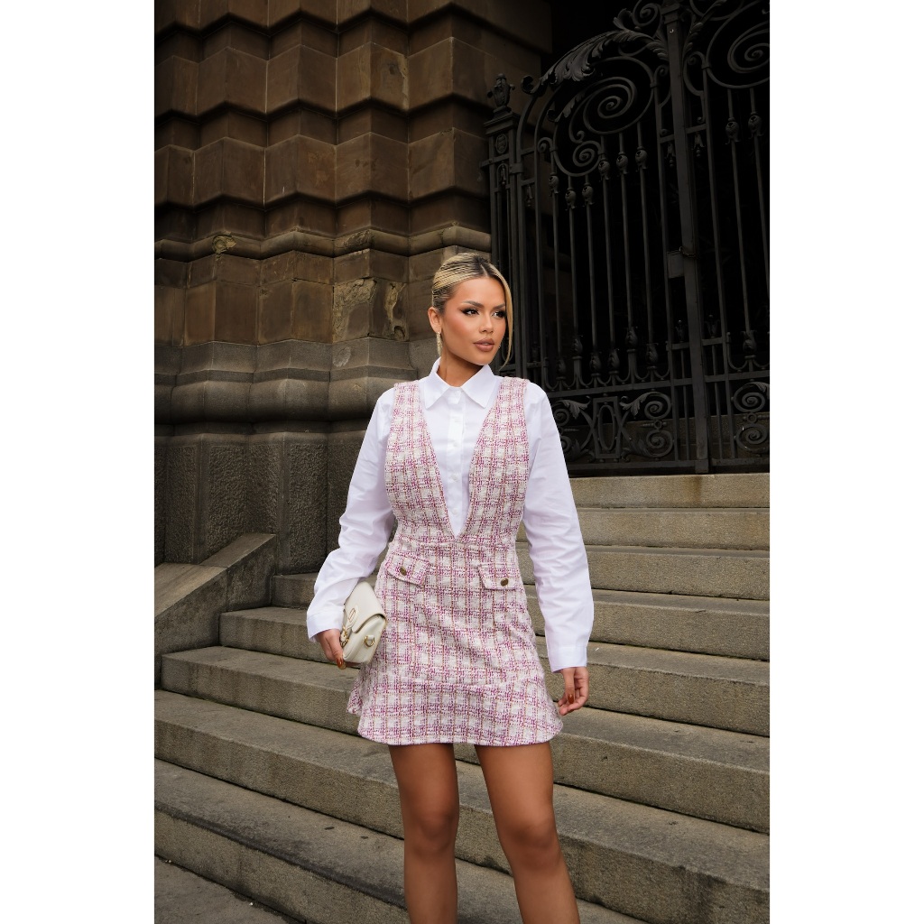 Salopete Saia Premium Estilo Real