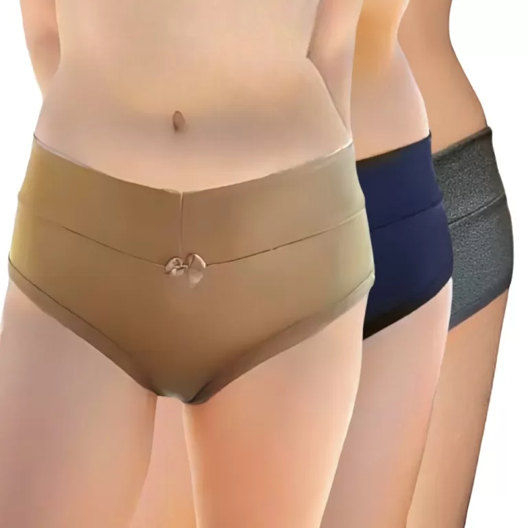 Kit 3 Calcinha Modeladora Cós Alto Suplex Com Lac