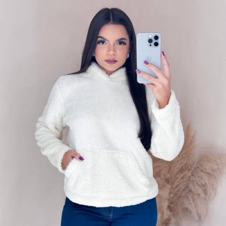 Casaco Teddy Blusa De Pelinho Inverno Canguru Pelu