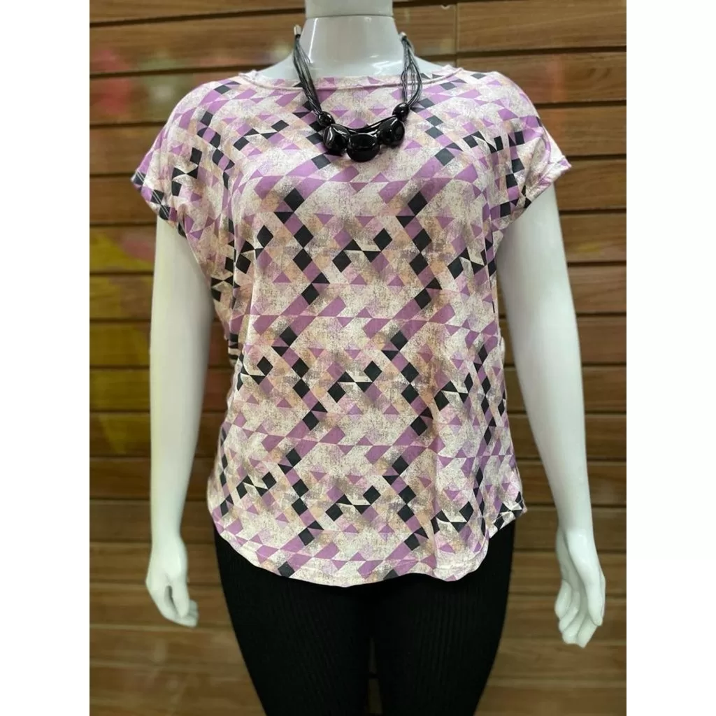 Blusinha estampada plus size – G1 ao G5 – Plus size de verdade – est 09