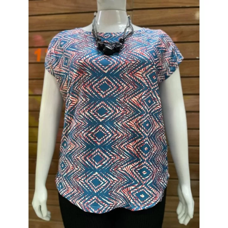 Blusinha estampada plus size – G1 ao G5 R