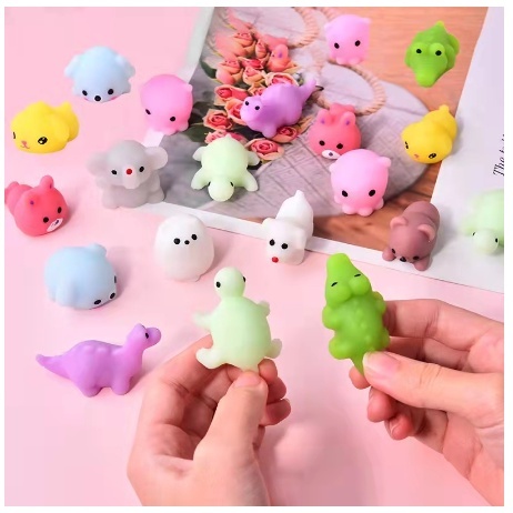 Kit 10/20/30/40 Squishy Mochi Bichinho Macio De Ap