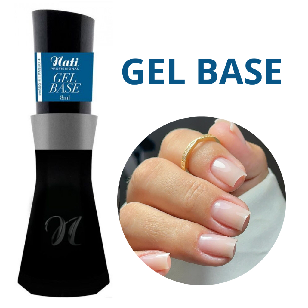 Gel Base Nati Profissional Base Alongamento Esmalte Gel Cabine UV/LED
