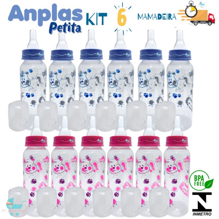 kit mamadeira barato 240ml 6 unidades com bico ort