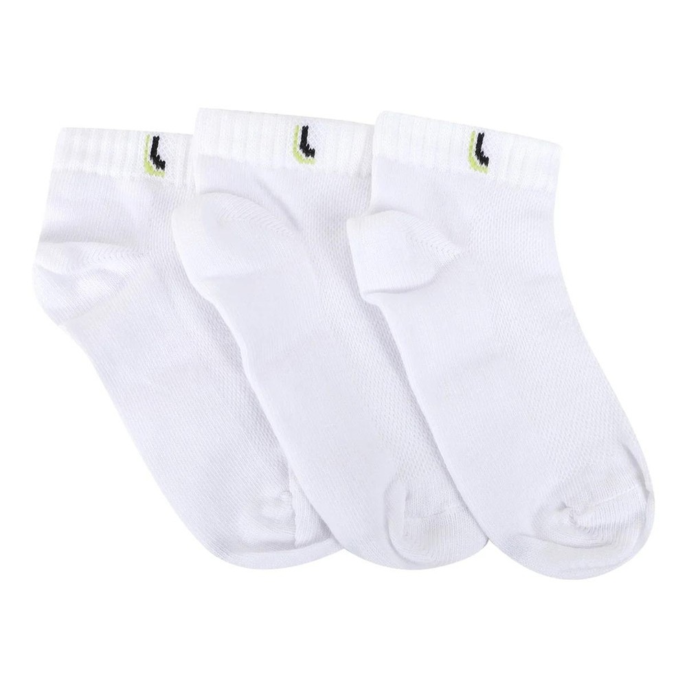 Kit Meia Infantil Lupo Básico Cano Baixo 3 Pares – Branco