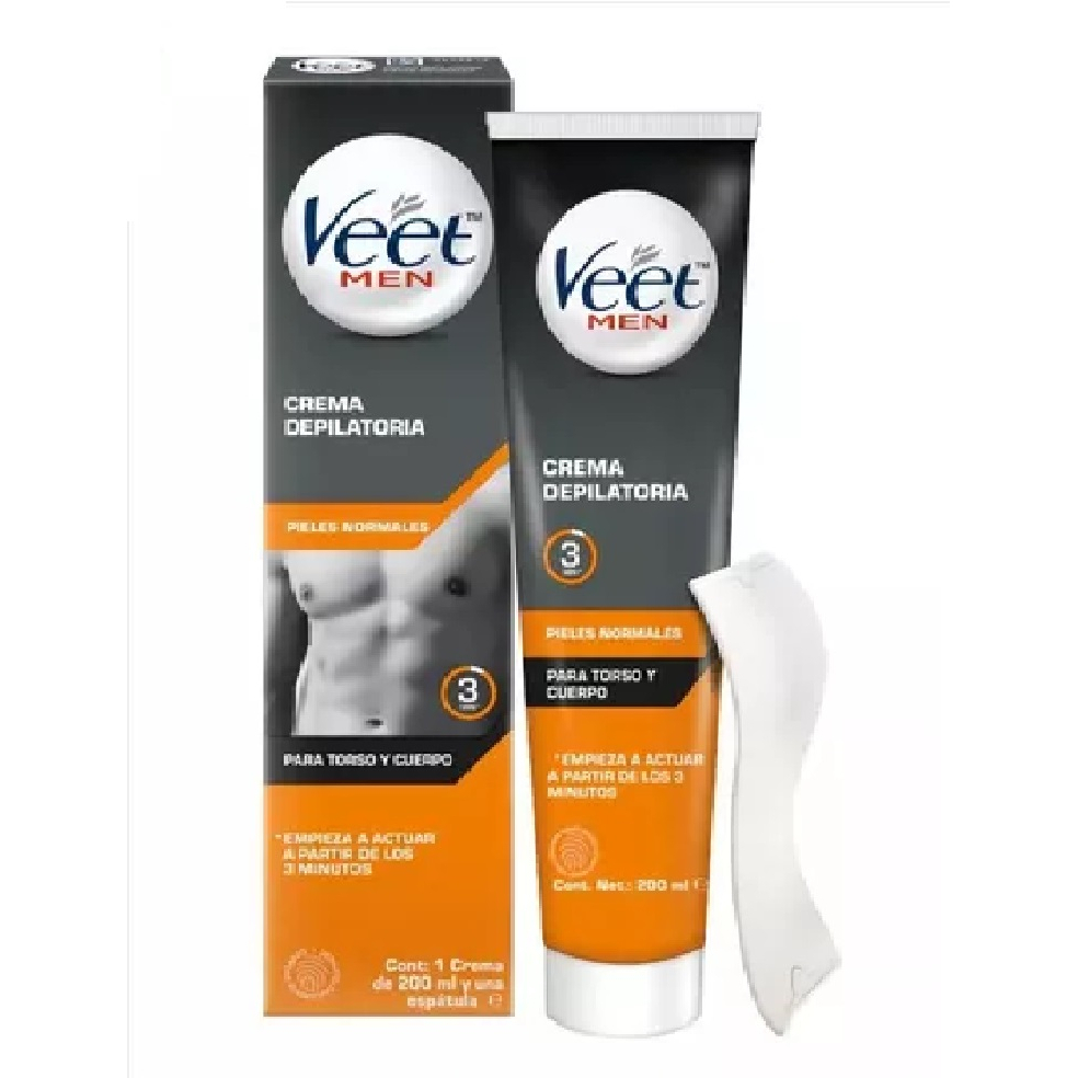 Veet for Men Creme Depilatório Masculino  Remoção de Pelos Rápida e Indolor Corpo e Pernas