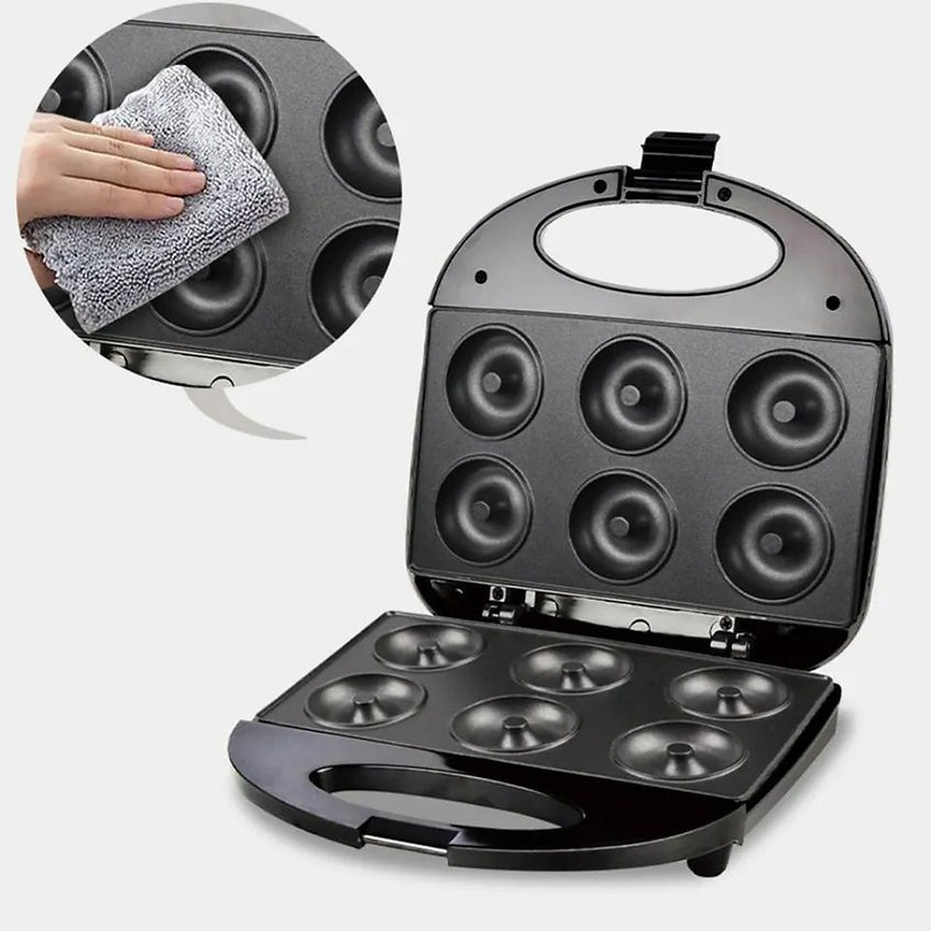 Máquina De Mini Donuts Rosquinha Antiaderente Aquece 2 Lados