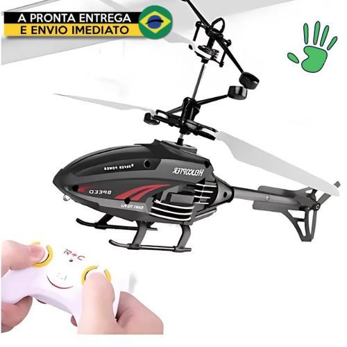 Helicóptero Com Controle Remoto e Sensor de Mão 