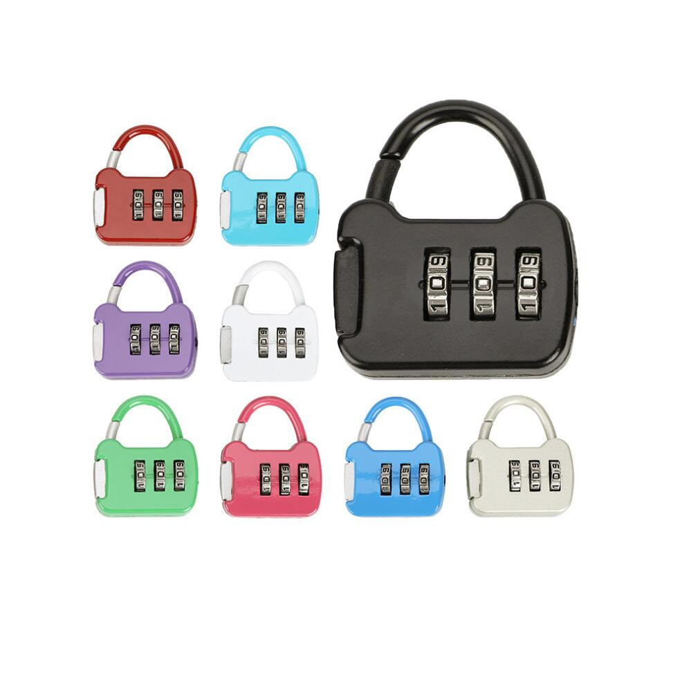 KIT 1/2 Peças Cadeado Portátil Com Senha  Ideal Para Armários / Malas e Bolsas de Viagem – Entrega P