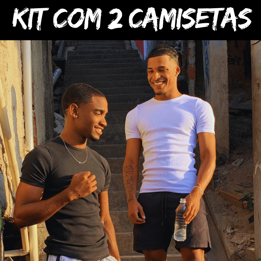 Kit 2 Camisetas Canelada Ótima Qualidade